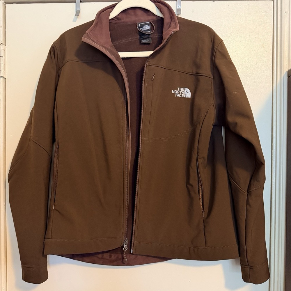 The North Face Apex Bionic Jacket Women's Size XLarge Brown Softshell Full Zip